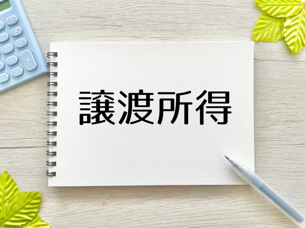 譲渡所得の文字列
