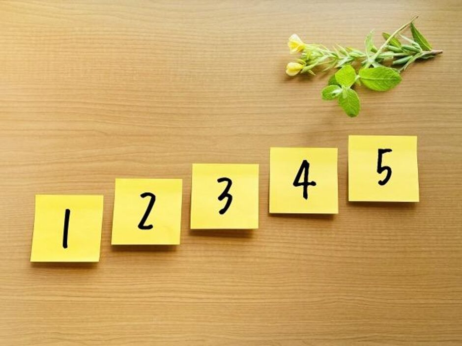 5までの数字